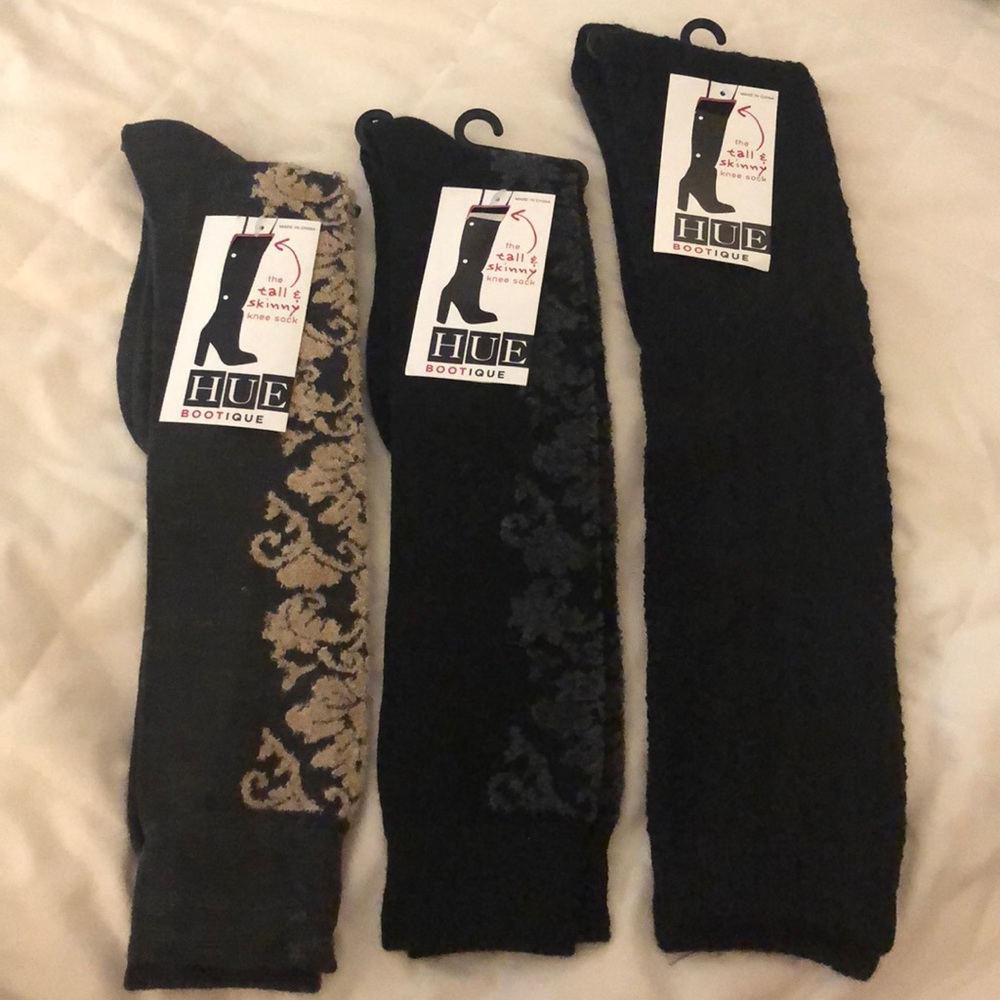 3 pairs of Hue Bootique Knee Socks